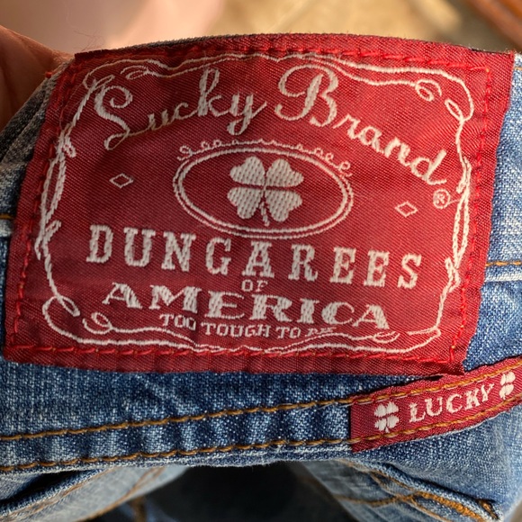 VINTAGE LUCKY BRAND sz 8 (29) "LOWERED PEANUT' BLUE JEANS. - Picture 7 of 7